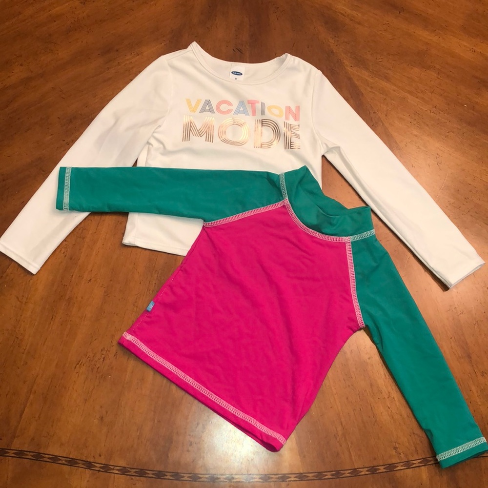 2 Rashguards The Honest Company & Old Navy